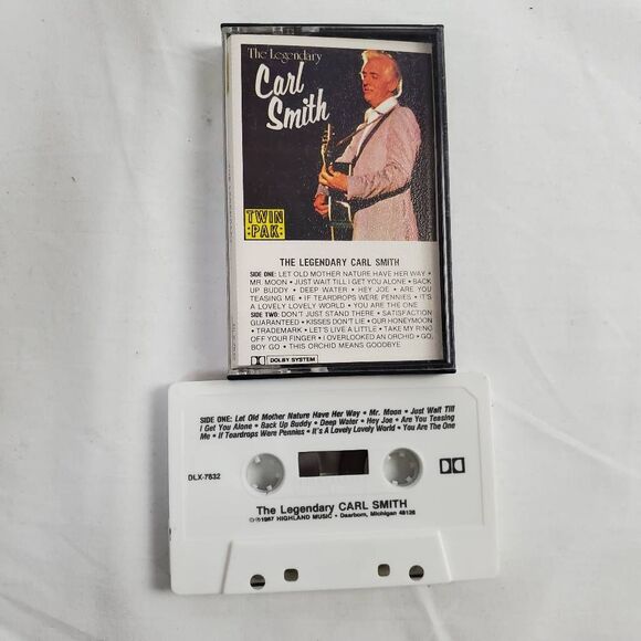 Carl Smith – The Legendary Carl Smith Cassette Album 1987 Highland Music - Picture 1 of 2